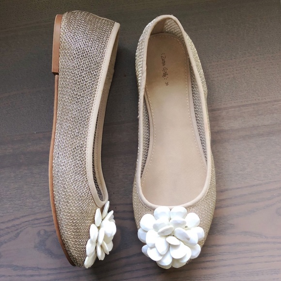 kids gold ballet shoes